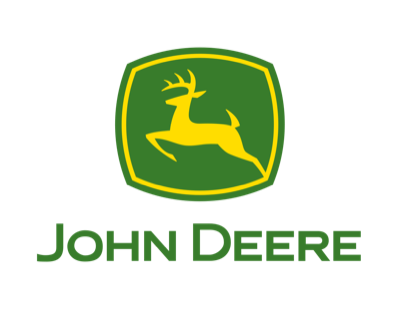 John Deere brand mark representing used equipment handled by KC Equipment