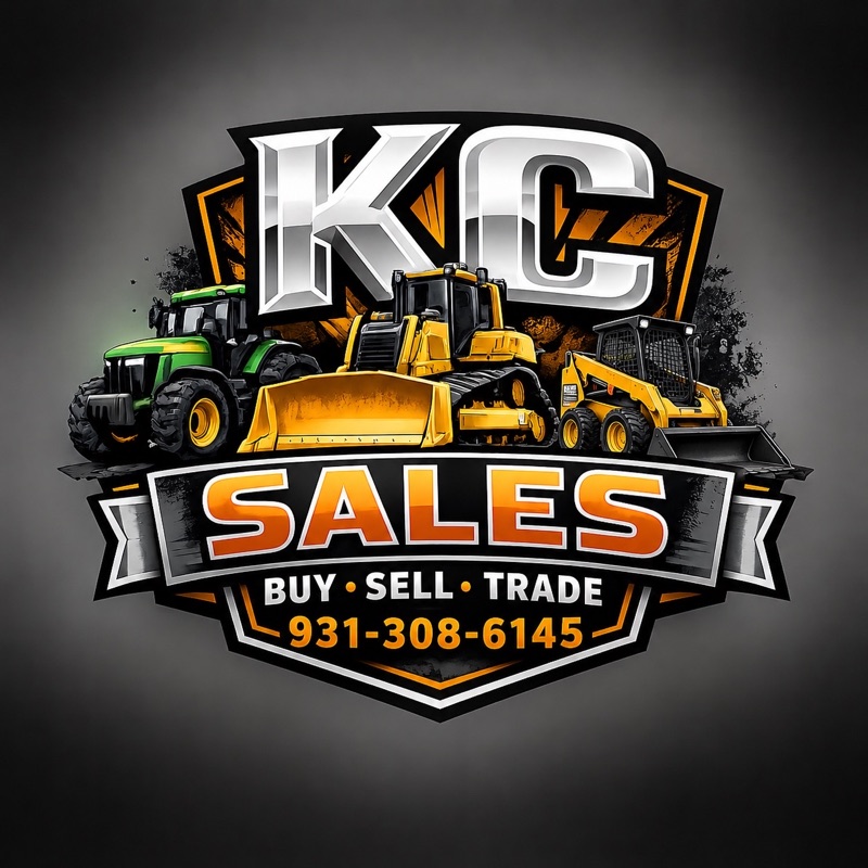 KC Sales logo showing Buy, Sell, Trade and the phone number for the Winchester equipment lot